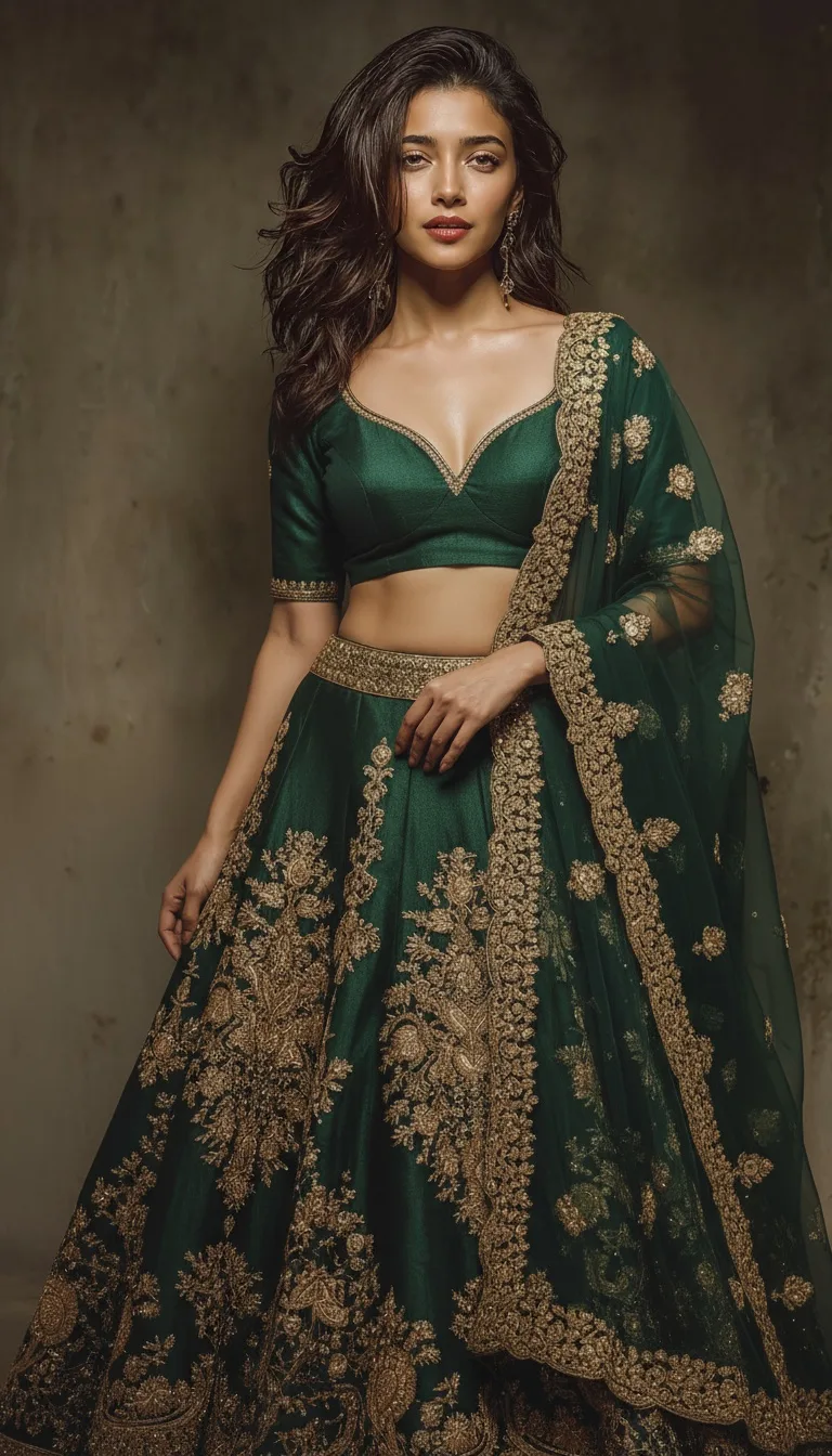 Lehenga look | Qwen